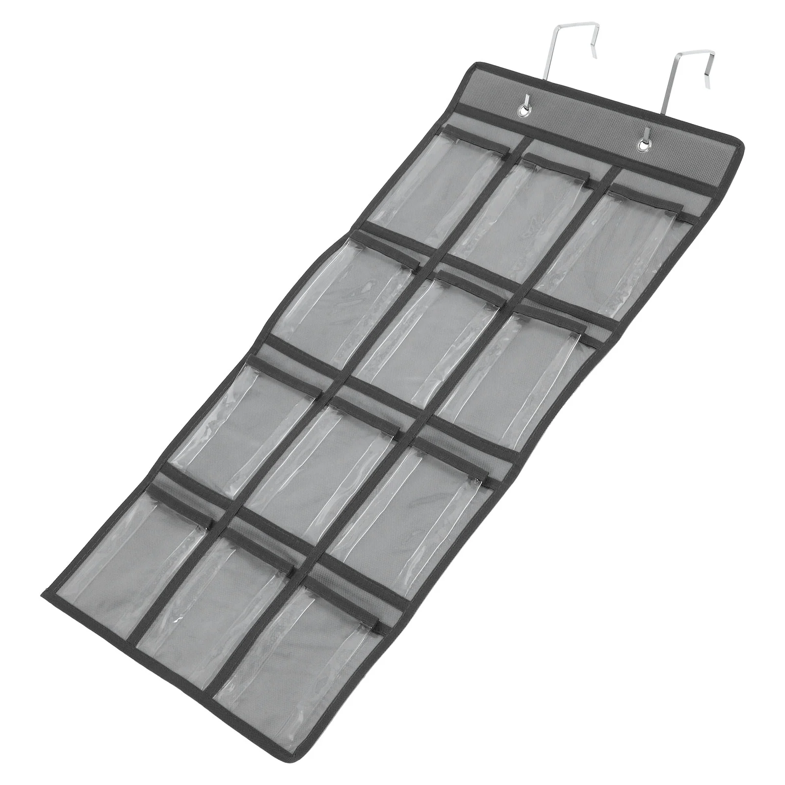 12 Grid Transparent Hanging Jewelry Pouch Phone Storage Bag PVC Grey Edge Classroom Office Supplies Cell Phone Holder Pocket
12 Grid Transparent Hanging Jewelry Pouch Phone Storage Bag PVC Grey Edge Classroom Office Supplies Cell Phone Holder Pocket
