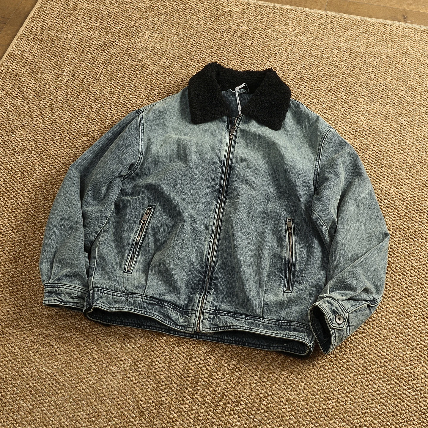 Men's Casual Denim Jaet Winter Warm Cotton Coat Stand Collar Color Blo Inner Filling Long Sve Faion Urban Sle
Men's Casual Denim Jaet Winter Warm Cotton Coat Stand Collar Color Blo Inner Filling Long Sve Faion Urban Sle