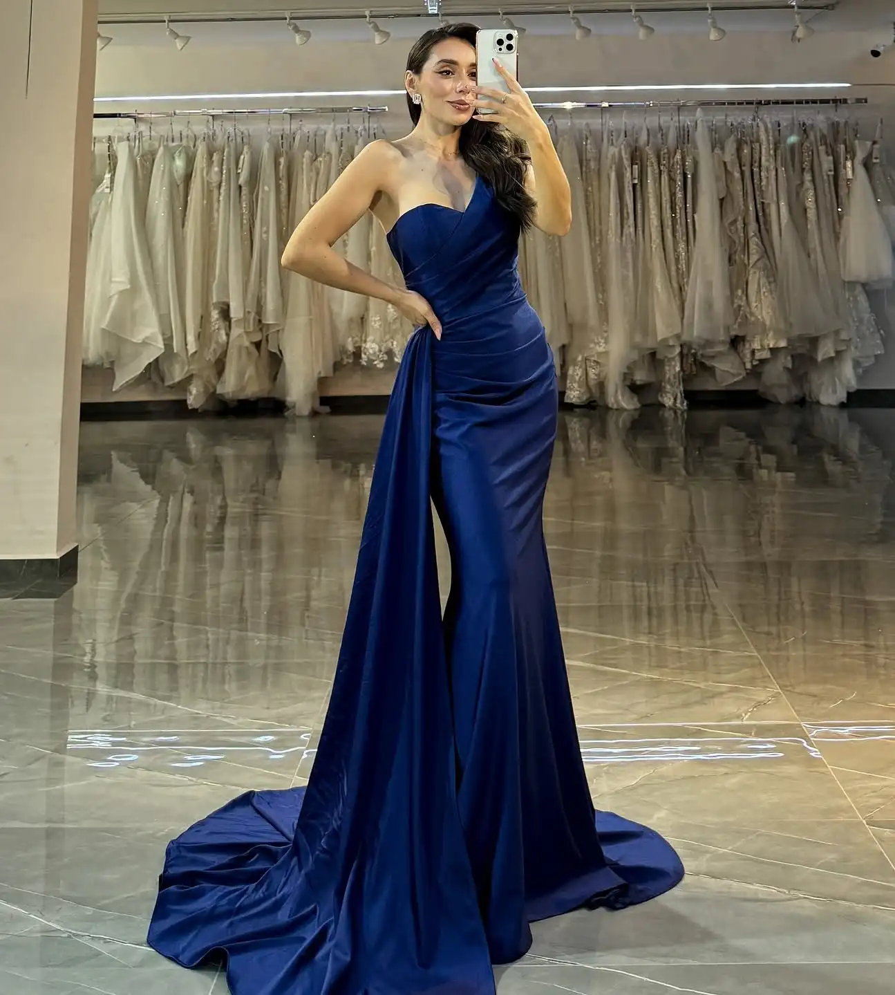 Customized High Quality Jersey Mermaid One Shoulder Evening Dresses Sleeveless Strapless Panel Train Bespoke Occasion Gowns
Customized High Quality Jersey Mermaid One Shoulder Evening Dresses Sleeveless Strapless Panel Train Bespoke Occasion Gowns