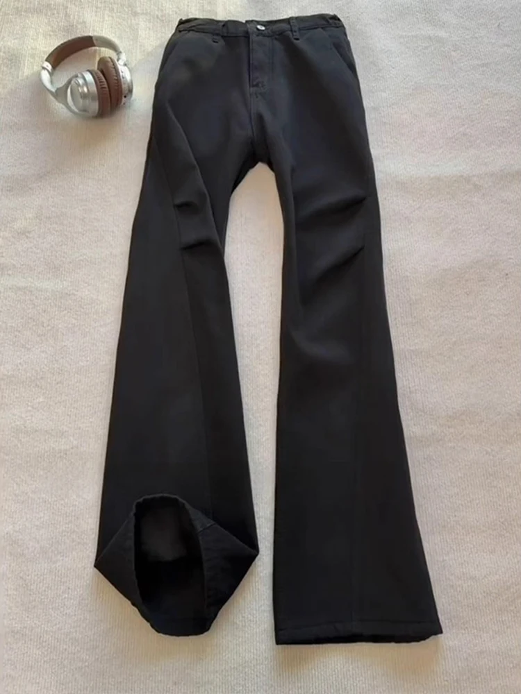 Bla Slant Folded Denim Jeans Men's Autumn Winter Fce American Straight Leg Micro Flare Knife Pants High Waist Zipper
Bla Slant Folded Denim Jeans Men's Autumn Winter Fce American Straight Leg Micro Flare Knife Pants High Waist Zipper