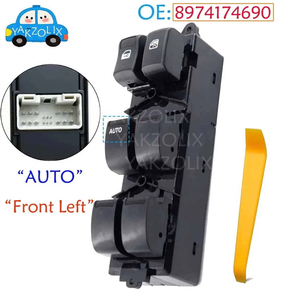 For Holden Colorado Isuzu Dmax Pickup 2012-2019 Master Driver Side Front Left Electric Power Master Window Switch 8-97417469-0
For Holden Colorado Isuzu Dmax Pickup 2012-2019 Master Driver Side Front Left Electric Power Master Window Switch 8-97417469-0