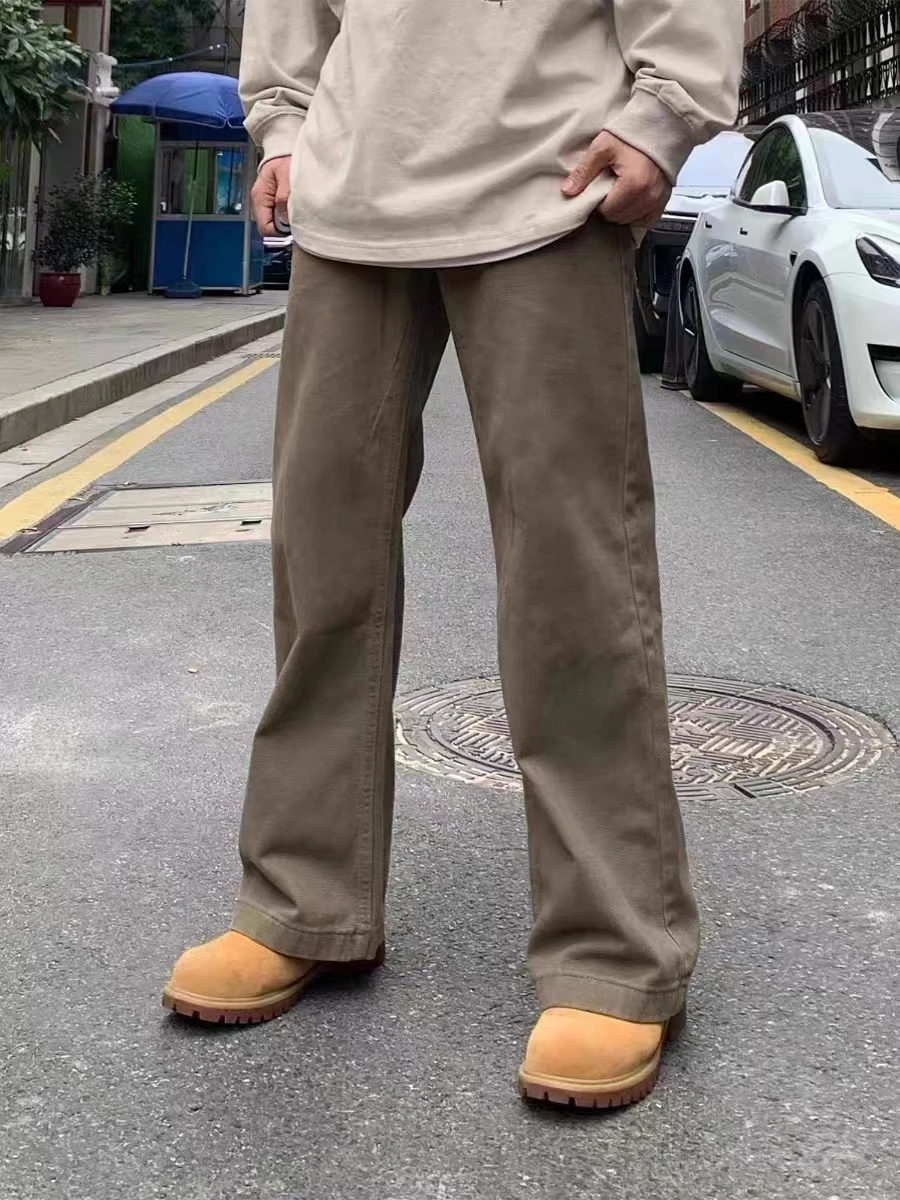 Retro American Brown Denim Jeans Men's Women's High Street Casual Straight Leg Long Pants CleanFit Trendy Autumn Youth Leisure
Retro American Brown Denim Jeans Men's Women's High Street Casual Straight Leg Long Pants CleanFit Trendy Autumn Youth Leisure