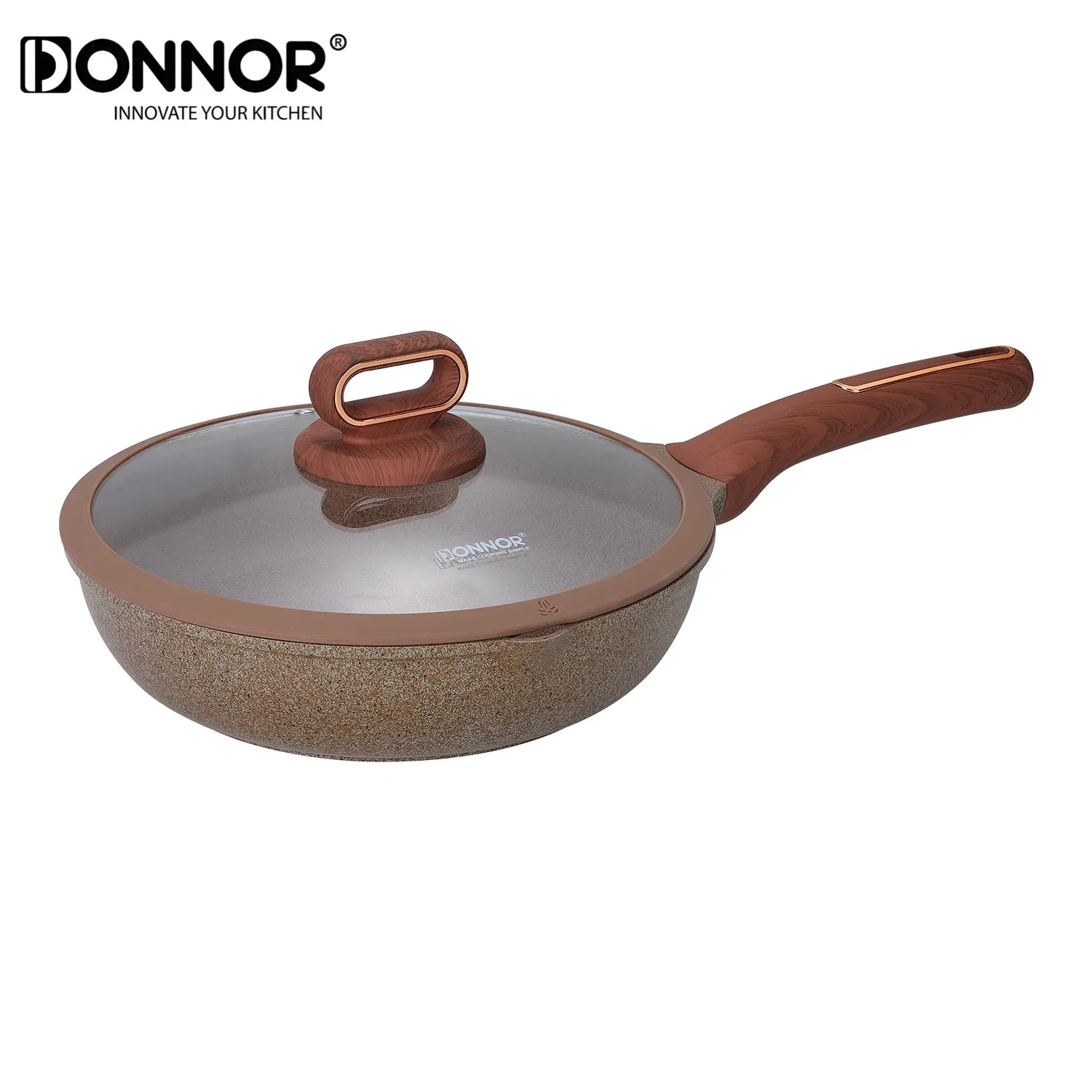 DONNOR Frying Pans Nonstick with Lid 9.5in/2.5qt Saucepan Granite Coating Omelette Pan Healthy Cookware Grilled Steak Pans
DONNOR Frying Pans Nonstick with Lid 9.5in/2.5qt Saucepan Granite Coating Omelette Pan Healthy Cookware Grilled Steak Pans