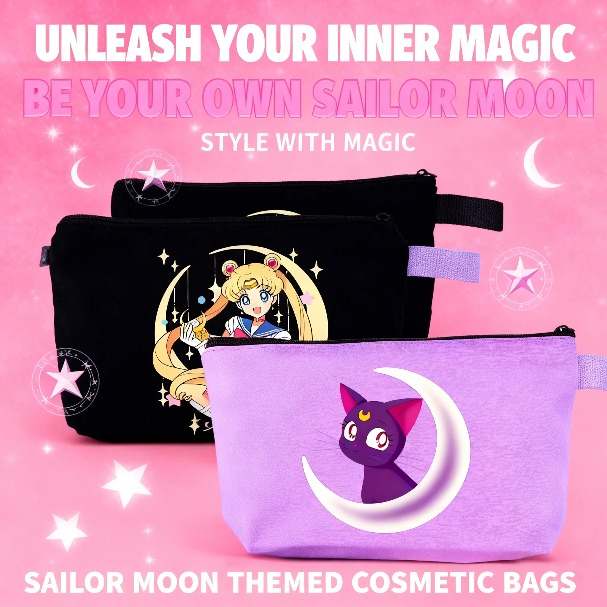 Sailors Moon Cute Canvas Makeup Bag Anime Hand Carried Storage Pencil Case Women Multicolored Zipper Gift Finishing Bags
Sailors Moon Cute Canvas Makeup Bag Anime Hand Carried Storage Pencil Case Women Multicolored Zipper Gift Finishing Bags