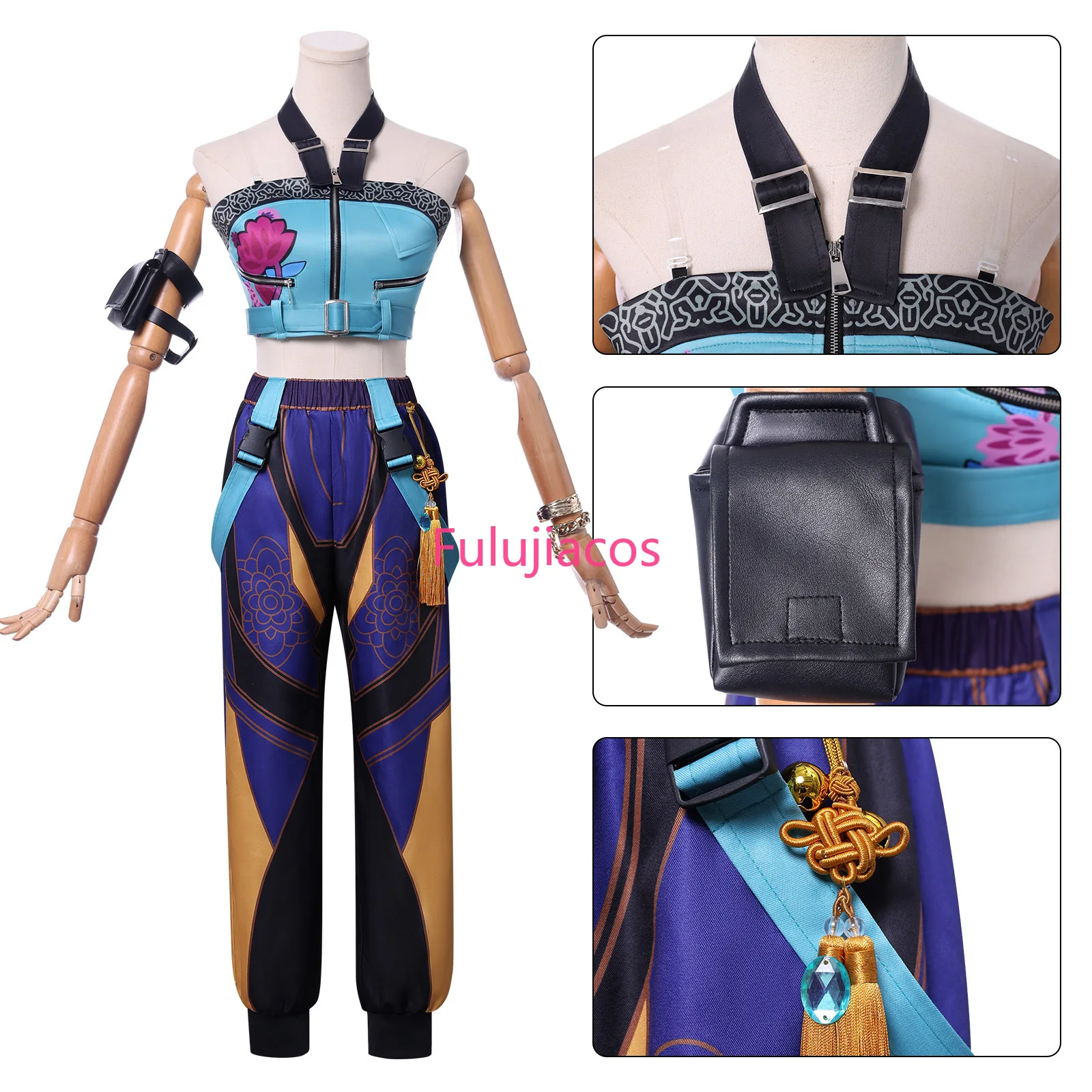 Fulujiacos New Anime MovieKPop Demon Hunters Zoey Costume K-POP Witch Hunter's Costumes,Wig Halloween Cosplay Costume
Fulujiacos New Anime MovieKPop Demon Hunters Zoey Costume K-POP Witch Hunter's Costumes,Wig Halloween Cosplay Costume