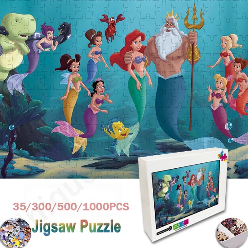 Пазл «русалочка» из мультфильма Disney, ручная Головоломка «сделай сам», забавные Семейные игры, развивающие игрушки, украшение для дома
Пазл «русалочка» из мультфильма Disney, ручная Головоломка «сделай сам», забавные Семейные игры, развивающие игрушки, украшение для дома