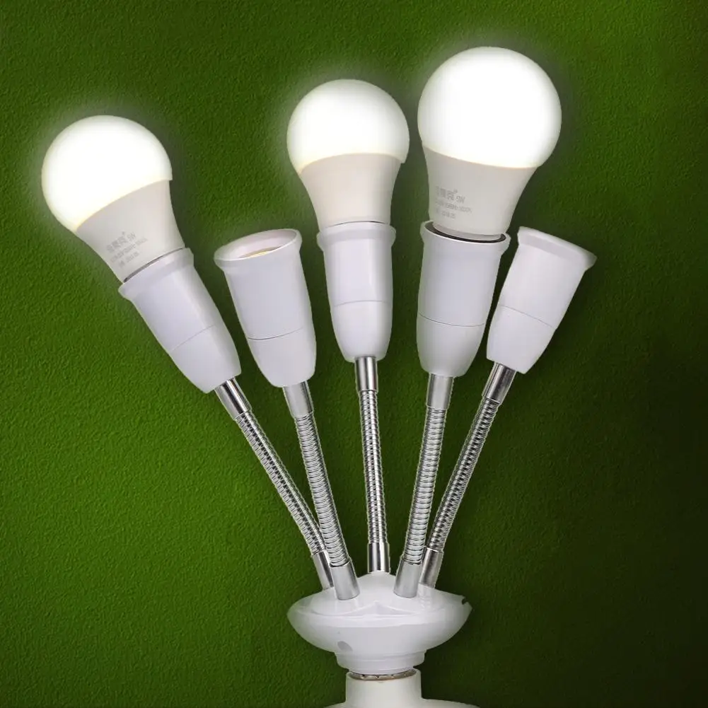 5pcs Adjustable E27 Lamp Holder for LED Light Adapter Multi-conversion
5pcs Adjustable E27 Lamp Holder for LED Light Adapter Multi-conversion