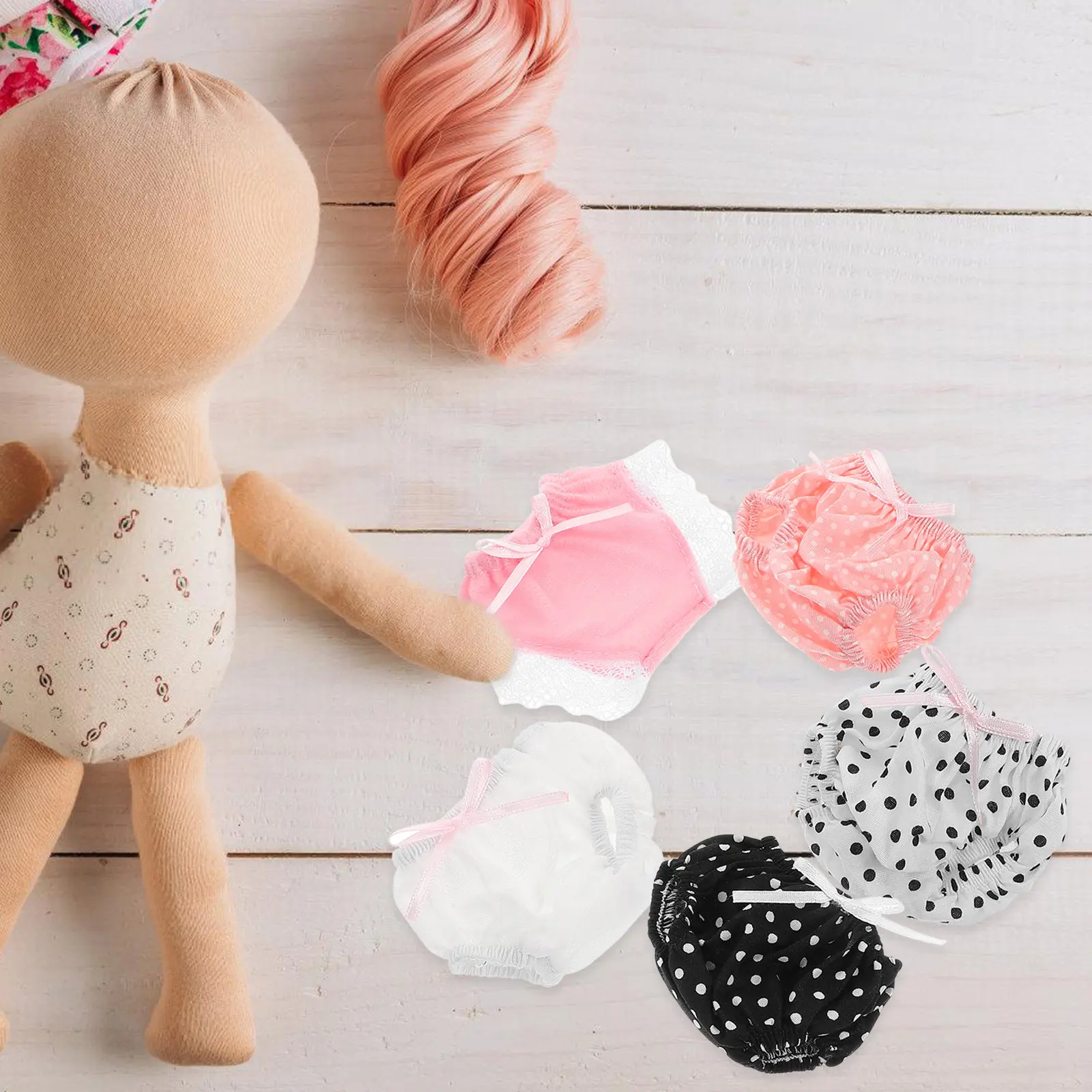 5Pcs Underwear Polyester Short Panties Reusable Easy Wear Lightweight Soft Mini Underwear for Dress Up Pretend Play
5Pcs Underwear Polyester Short Panties Reusable Easy Wear Lightweight Soft Mini Underwear for Dress Up Pretend Play