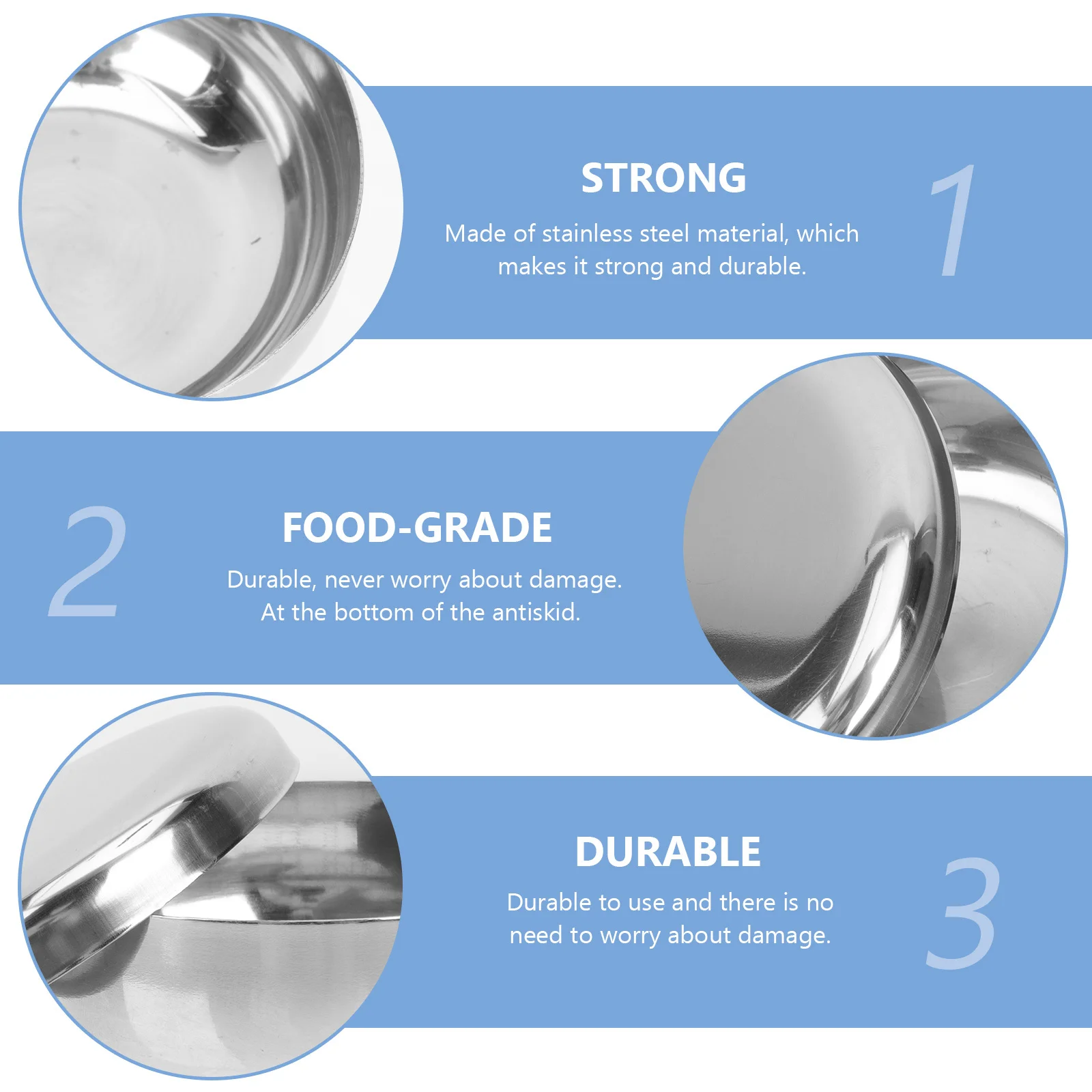 2 set Stainless Steel Rice Bowls Large Opening With Lid Kitchen Tableware Soup Storage Bowl For Home Restaurant Cooking
2 set Stainless Steel Rice Bowls Large Opening With Lid Kitchen Tableware Soup Storage Bowl For Home Restaurant Cooking