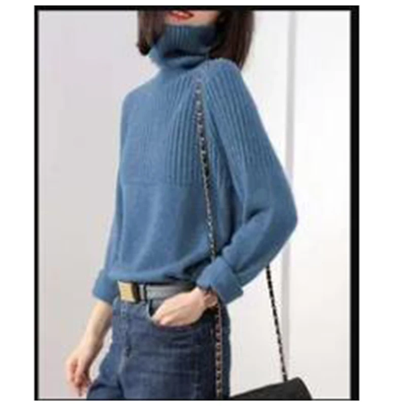 Feminine Turtle Neck Pullover Cashmere Sweater Thickened Loose Pile Collar for Autumn And Winter Fashionable Warm Knitwear
Feminine Turtle Neck Pullover Cashmere Sweater Thickened Loose Pile Collar for Autumn And Winter Fashionable Warm Knitwear