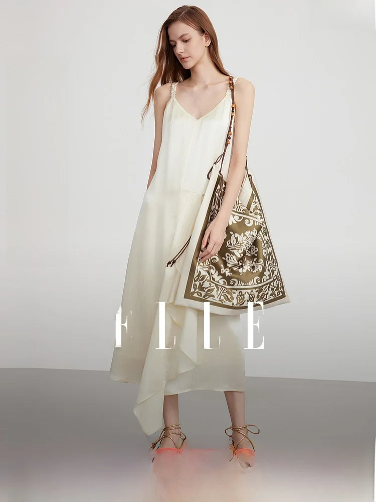 Elle Women's Summer New A-Line Dress Gauze Strapless Dress Standard Fit City Commute Style Vinegar Acetate Fiber Dress
Elle Women's Summer New A-Line Dress Gauze Strapless Dress Standard Fit City Commute Style Vinegar Acetate Fiber Dress
