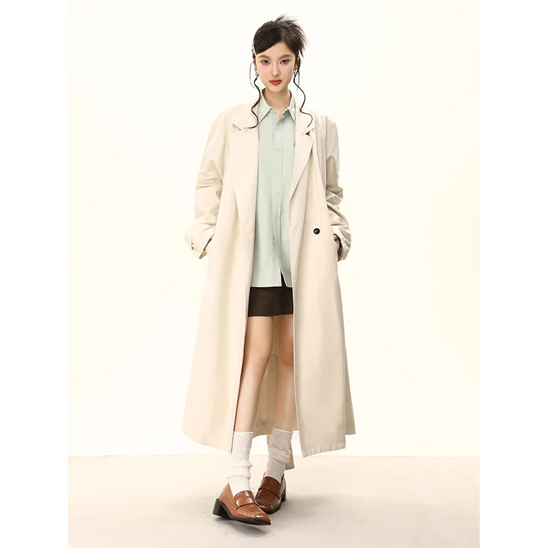 Autumn Woman Long Trench Coat Fashion Korean Streetwear Loose Casual Elegant Women's Windbreaker Coat New
Autumn Woman Long Trench Coat Fashion Korean Streetwear Loose Casual Elegant Women's Windbreaker Coat New