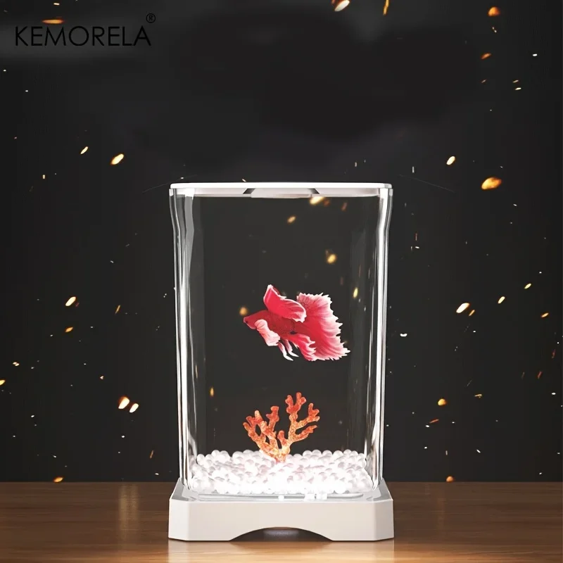 KEMORELA Acrylic Betta Fish Tank High Transparency with Feeding Hole Desktop Fish Bowl Removable Small Landscape Fish Tank Snake
KEMORELA Acrylic Betta Fish Tank High Transparency with Feeding Hole Desktop Fish Bowl Removable Small Landscape Fish Tank Snake