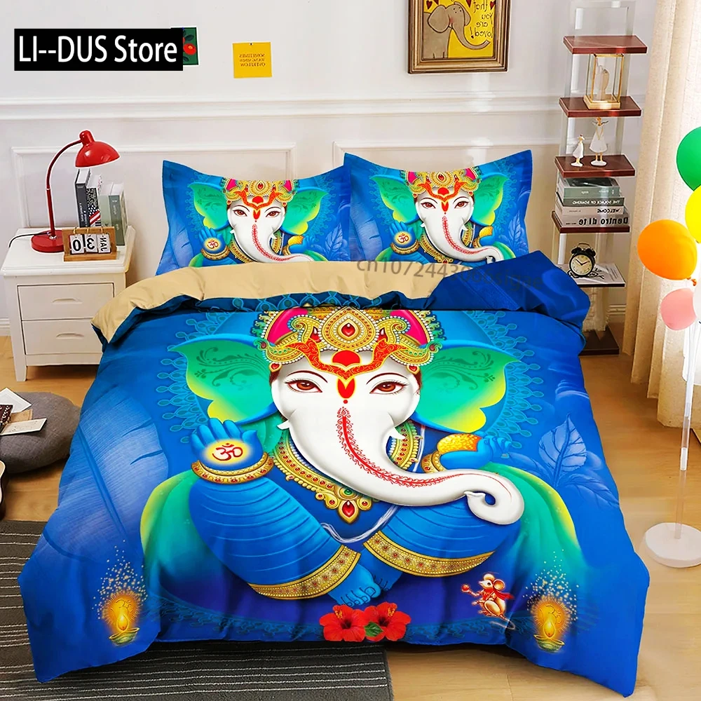 Boho Mandala Colorful Design God Ganesha Queen Bedding Set King Duvet Cover Sets Pillowcase Indian Symbol Quilt Cover Full Size
Boho Mandala Colorful Design God Ganesha Queen Bedding Set King Duvet Cover Sets Pillowcase Indian Symbol Quilt Cover Full Size