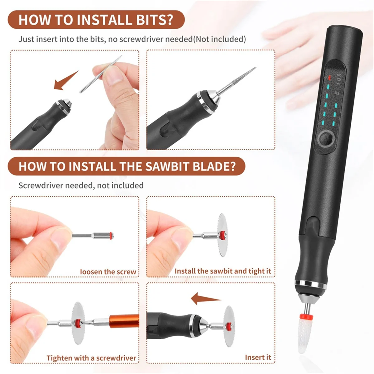 PA-Engraving Pen with 37 Bits, USB Rechargeable Cordless Engraving Machine with Box, Portable DIY Rotary
PA-Engraving Pen with 37 Bits, USB Rechargeable Cordless Engraving Machine with Box, Portable DIY Rotary