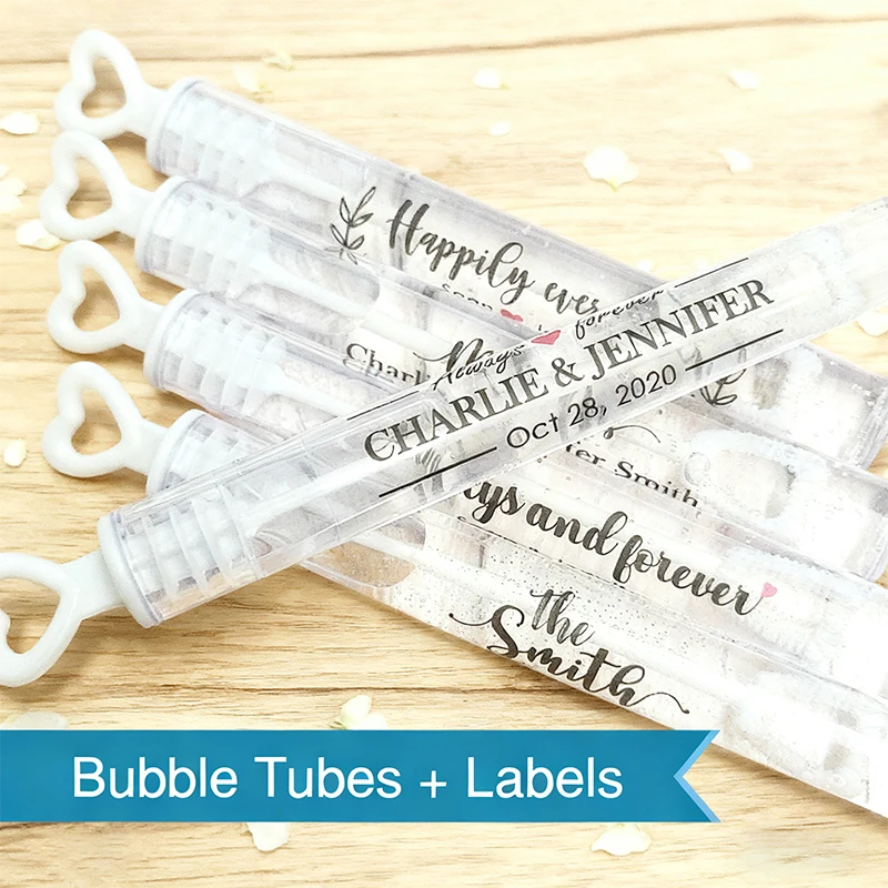 Personalized Wedding Bubble Tube Labels Set Custom Mini Bubble Tube Party Favors Gift BUBBLE FLUID NOT INCLUDED
Personalized Wedding Bubble Tube Labels Set Custom Mini Bubble Tube Party Favors Gift BUBBLE FLUID NOT INCLUDED