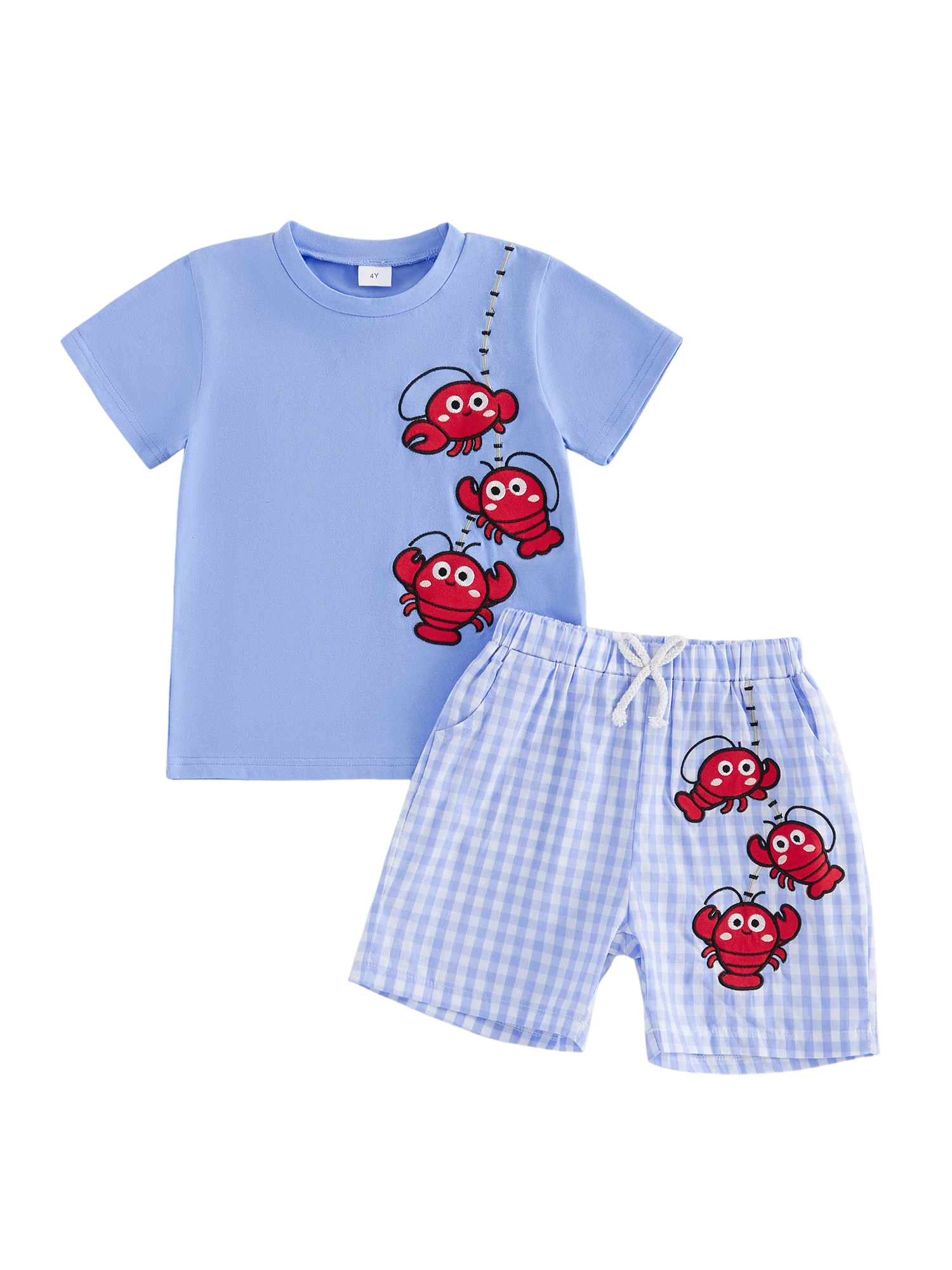 Adorable Infant Boy Beachwear Set with Cute Crab Print Tee and Checkered Shorts for a Stylish Summer Look
Adorable Infant Boy Beachwear Set with Cute Crab Print Tee and Checkered Shorts for a Stylish Summer Look