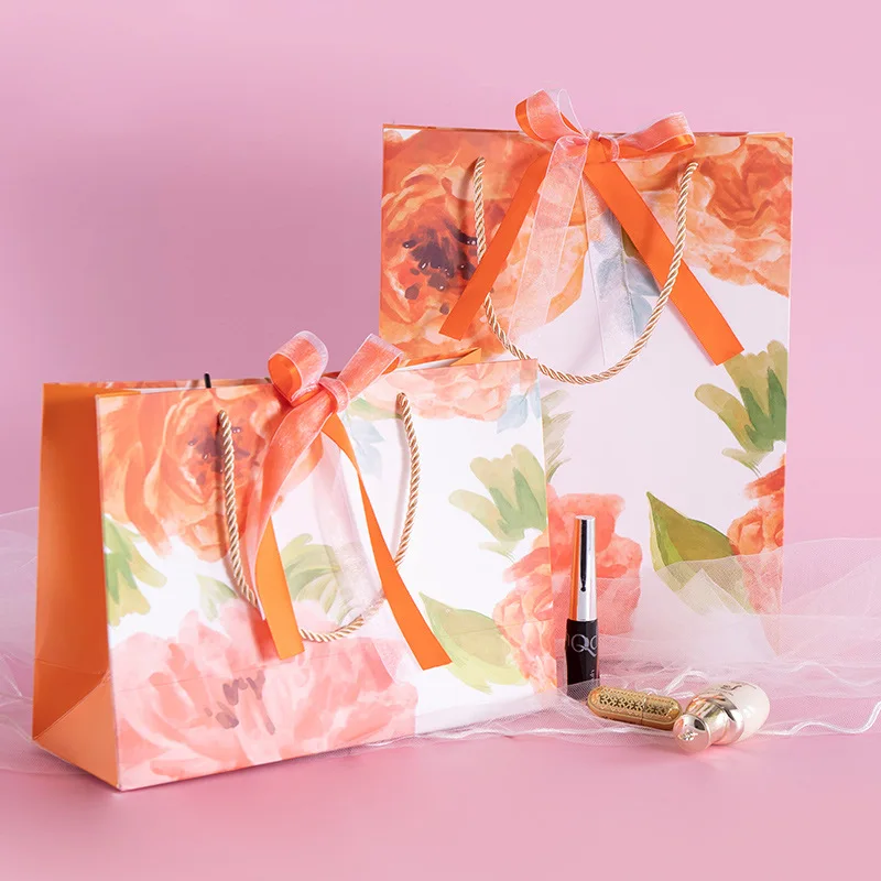 It is customized. hand-holding bag exquisite birthday bag two-color ribbon bow paper bag ins style bag
It is customized. hand-holding bag exquisite birthday bag two-color ribbon bow paper bag ins style bag