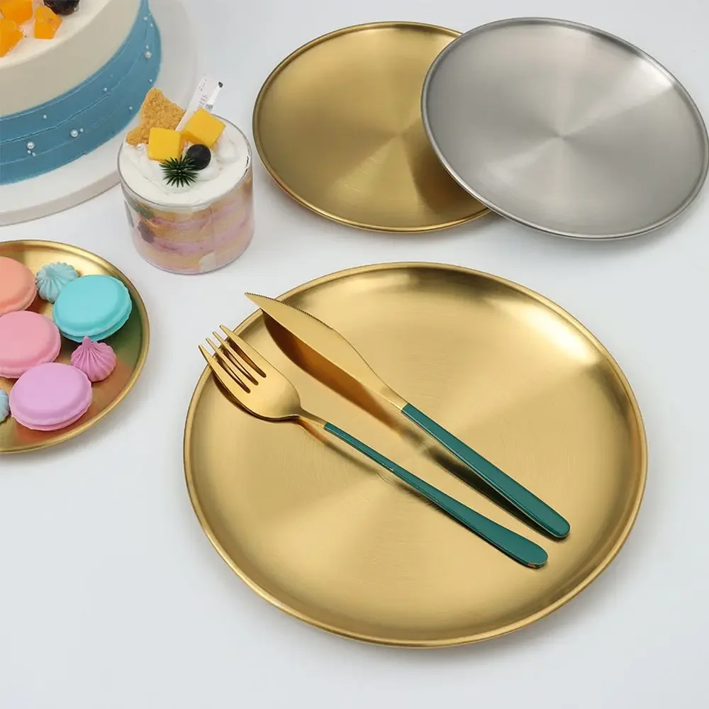 14/17/20/23/26CM Stainless Steel Bone Spitting Dish Gold Silver Shallow Tray Metal Dining Disc Round Plate Dessert Tableware
14/17/20/23/26CM Stainless Steel Bone Spitting Dish Gold Silver Shallow Tray Metal Dining Disc Round Plate Dessert Tableware