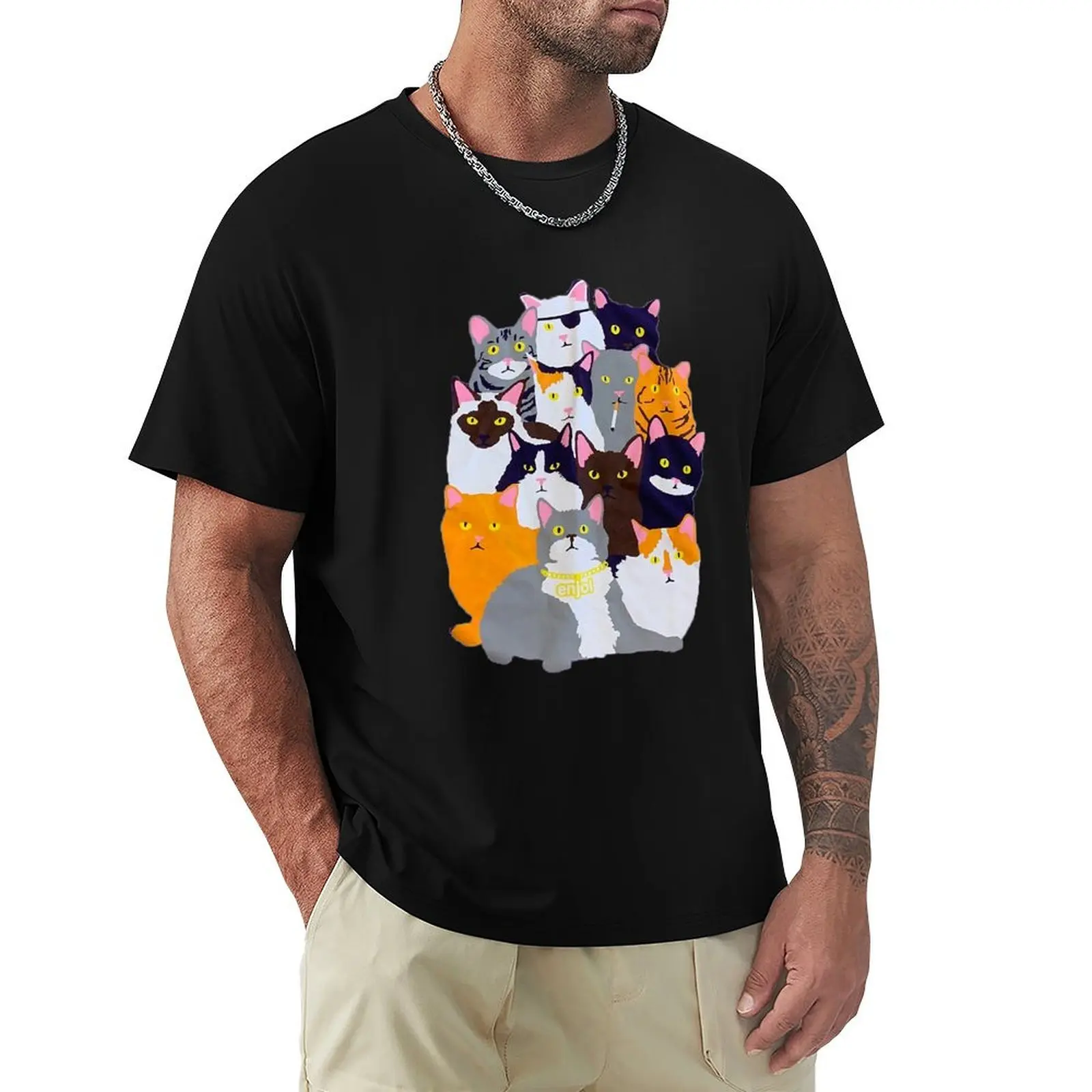 Vintage Y2K Enjoi Cat Gang T-Shirt Comfortable Basic Crew Neck Tee
Vintage Y2K Enjoi Cat Gang T-Shirt Comfortable Basic Crew Neck Tee