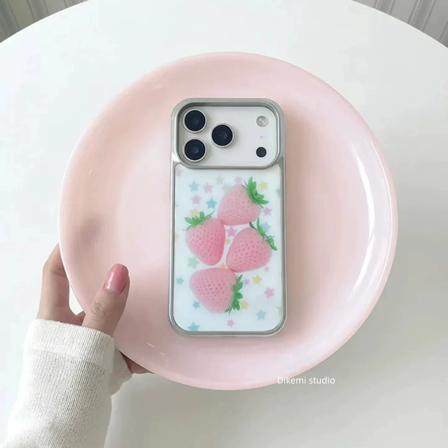 Korean Pink Strawberry Coloful Star Drop Glue Phone Case For iPhone 17 16 15 14 13 12 11 Pro MAX Plus 17air 16e Shockproof Cover
Korean Pink Strawberry Coloful Star Drop Glue Phone Case For iPhone 17 16 15 14 13 12 11 Pro MAX Plus 17air 16e Shockproof Cover