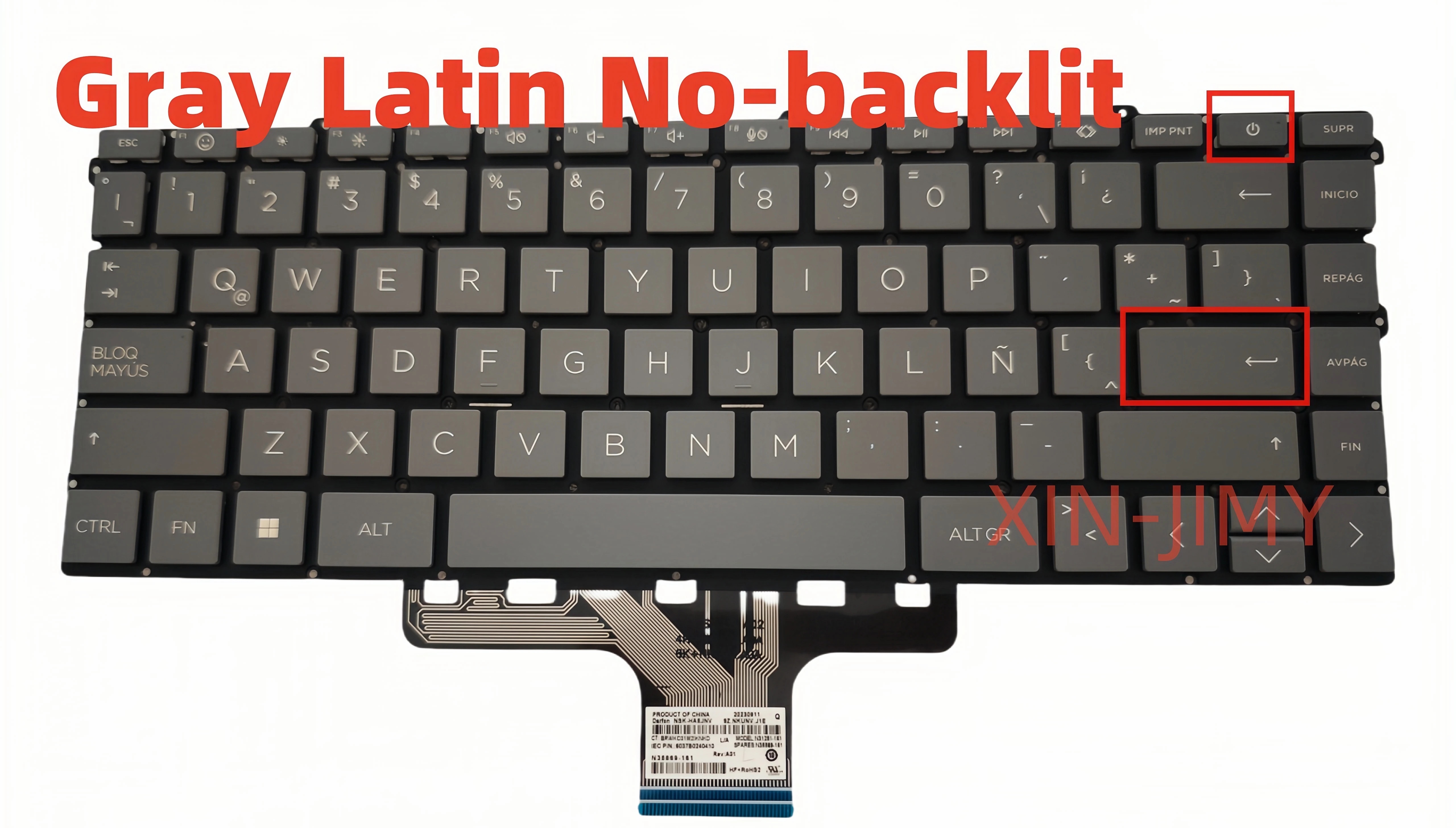 Серая латинская клавиатура для ноутбука HP ENVY15 X360 15-EW 15-EY 15T-EY 15Z-EY TPN-C158 C157 9Z.NKUNV.J1E-LA без подсветки
Серая латинская клавиатура для ноутбука HP ENVY15 X360 15-EW 15-EY 15T-EY 15Z-EY TPN-C158 C157 9Z.NKUNV.J1E-LA без подсветки