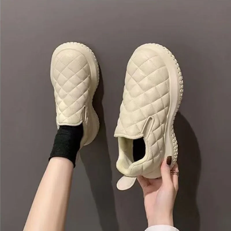 Women's Winter Warm Boots Thick Bottom Lazy Snow Boots Artificial Hair Lined Waterproof Non-slip Casual Cotton Shoes
Women's Winter Warm Boots Thick Bottom Lazy Snow Boots Artificial Hair Lined Waterproof Non-slip Casual Cotton Shoes