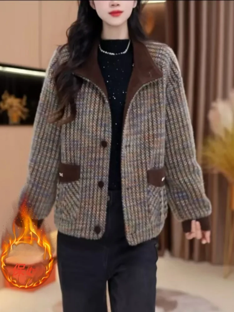 Thiened Cotton Jaet Faionable Winter Outerwear for Middle-Aged Women Warm Sli Casual Sle Stand Size Loose Fit
Thiened Cotton Jaet Faionable Winter Outerwear for Middle-Aged Women Warm Sli Casual Sle Stand Size Loose Fit