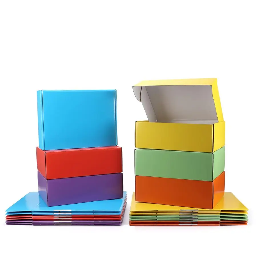 12x9x4 inch Gift Shipping Boxes Bulk 18 Pack 6 Colors, Tab Lock Tuck Top Mailing Boxes for Packaging Small Business, Medium Card
12x9x4 inch Gift Shipping Boxes Bulk 18 Pack 6 Colors, Tab Lock Tuck Top Mailing Boxes for Packaging Small Business, Medium Card