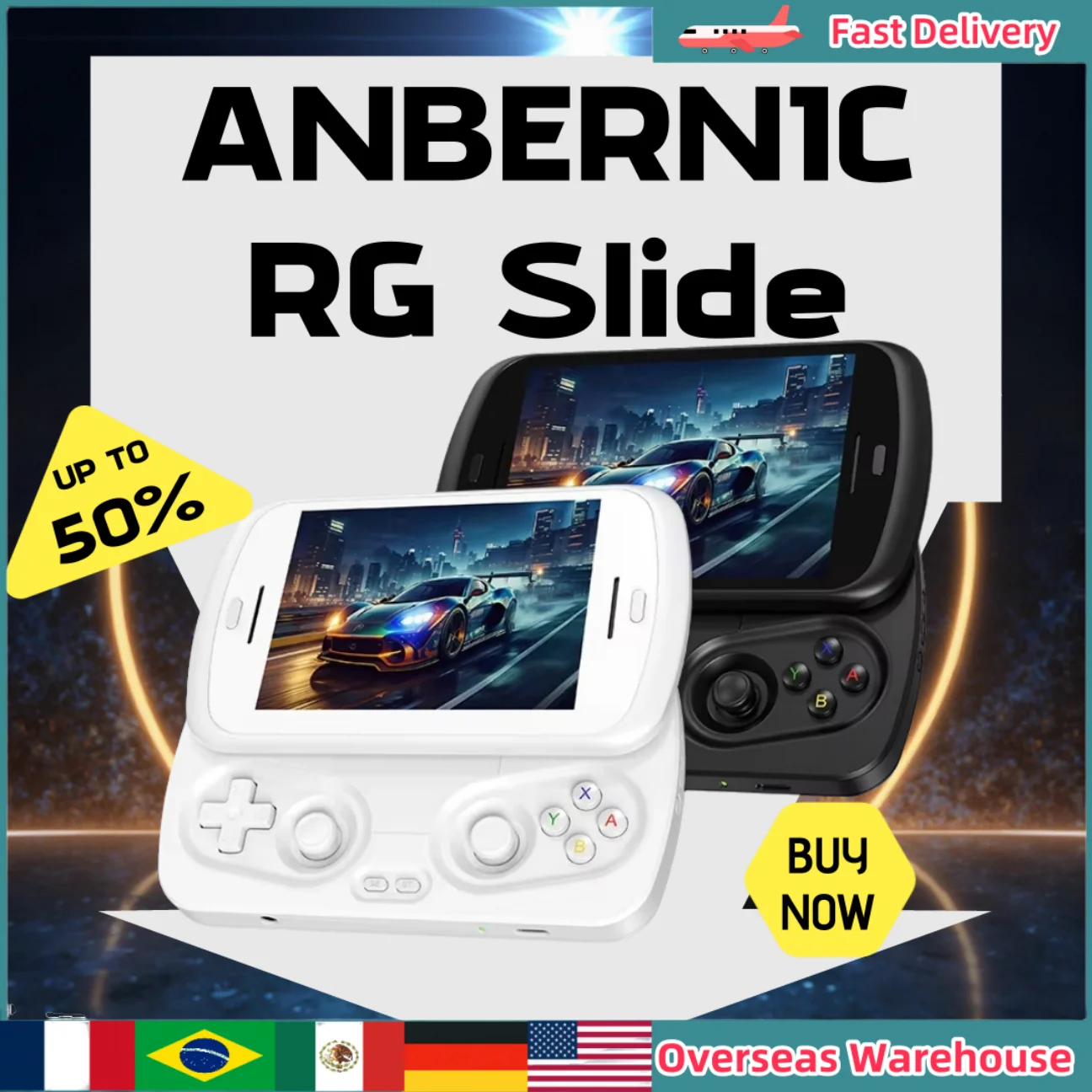Портативная игровая консоль ANBERNIC RG Slide с 4,7-дюймовым LTPS In-Cell экраном, ретро-игровая приставка на Android 13, 120 Гц, PSP, PS2, подарок для мальчика
Портативная игровая консоль ANBERNIC RG Slide с 4,7-дюймовым LTPS In-Cell экраном, ретро-игровая приставка на Android 13, 120 Гц, PSP, PS2, подарок для мальчика