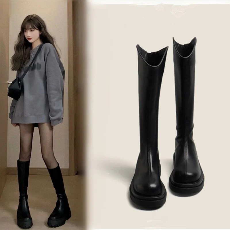 Elevated Classic Boots Women's Long Tube Boot Autumn Winter Thick Bottom Fleece Mid-Tube High-Tube Knight Boots
Elevated Classic Boots Women's Long Tube Boot Autumn Winter Thick Bottom Fleece Mid-Tube High-Tube Knight Boots