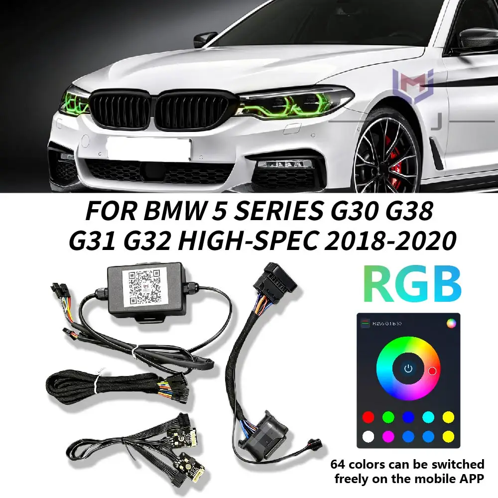 RGB Headlight Wiring Harness Modify AccessoriesFOR BMW 5 Series G30 G38 G31 G32 High-spec 2018-2020 64 Colors Plug and Play
RGB Headlight Wiring Harness Modify AccessoriesFOR BMW 5 Series G30 G38 G31 G32 High-spec 2018-2020 64 Colors Plug and Play