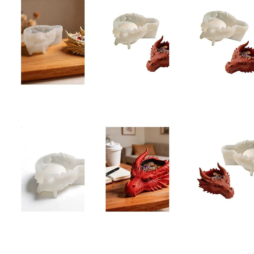 High Quality 3D Carved Dragon Head Silicone Mold Decorative Tray Mold For Handmade Jewelry Trays And Gifts
High Quality 3D Carved Dragon Head Silicone Mold Decorative Tray Mold For Handmade Jewelry Trays And Gifts