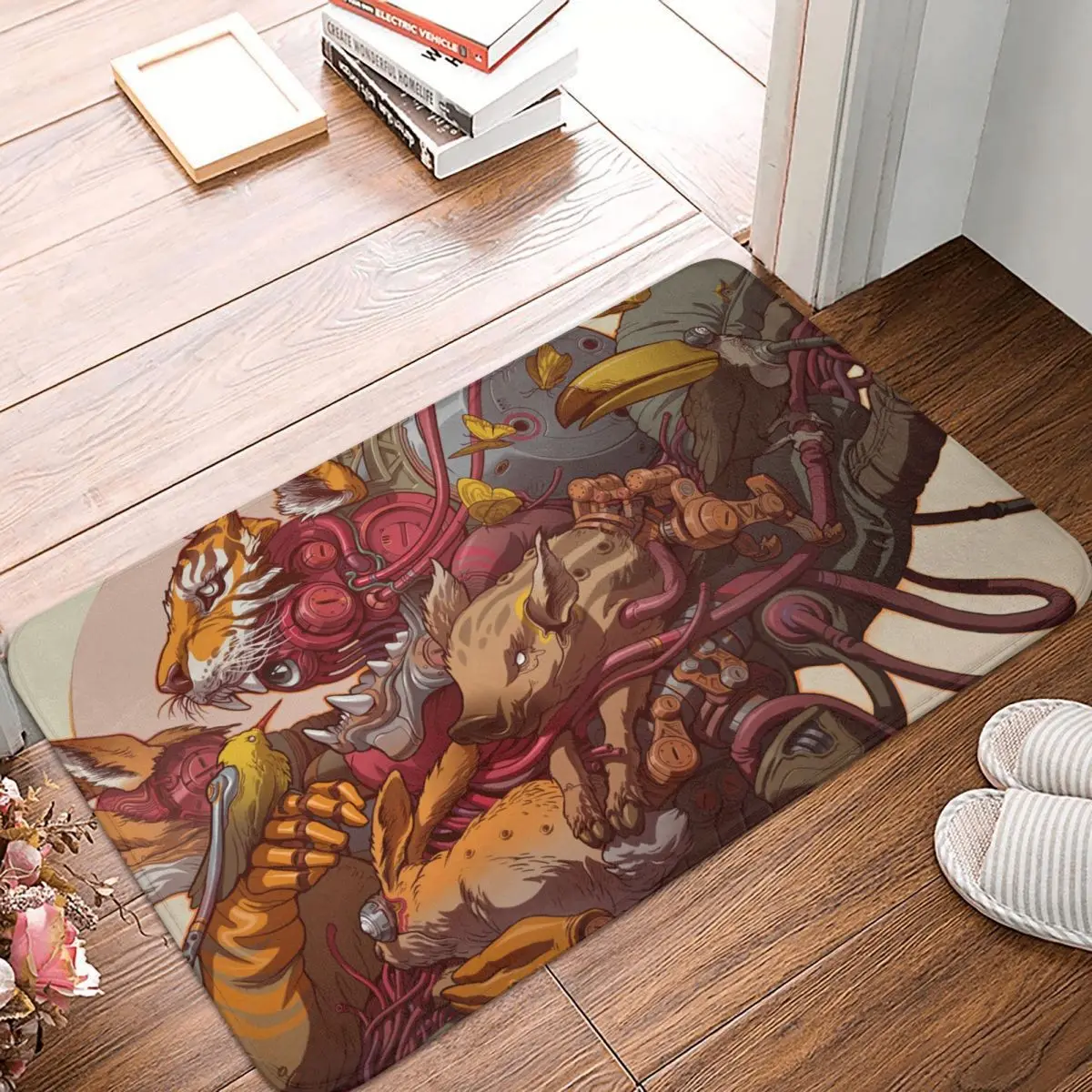 Illustration Non-slip Doormat Bath Mat Mechanical Animal Floor Carpet Entrance Door Rug Home Decor
Illustration Non-slip Doormat Bath Mat Mechanical Animal Floor Carpet Entrance Door Rug Home Decor