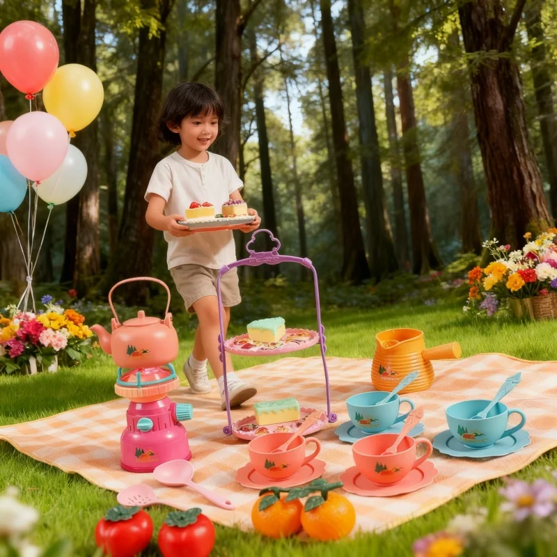 37pcs children's role-playing toy set, pink afternoon tea series, creative kitchen cookware children's gifts,children's playhous
37pcs children's role-playing toy set, pink afternoon tea series, creative kitchen cookware children's gifts,children's playhous