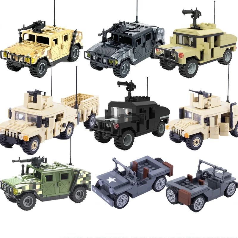 MOC Military US Army Jeep строительные блоки для автомобилей WW2 Hummer Car Soldier фигурки оружия, модели игрушек, детские подарки
MOC Military US Army Jeep строительные блоки для автомобилей WW2 Hummer Car Soldier фигурки оружия, модели игрушек, детские подарки