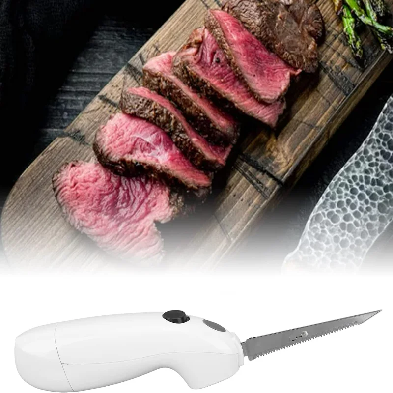 Cordless - for Carving Meat, Steak, Fish, Poultry, Bread, Vegetables with Serrated Stainless Steel Blades & Ergonomic Handle
Cordless - for Carving Meat, Steak, Fish, Poultry, Bread, Vegetables with Serrated Stainless Steel Blades & Ergonomic Handle