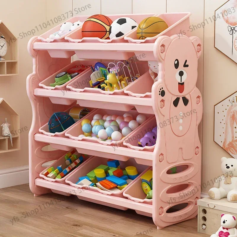 Children's toy cabinet, shelf, love bear, storage, baby classification, multi-layer finishing and storage
Children's toy cabinet, shelf, love bear, storage, baby classification, multi-layer finishing and storage