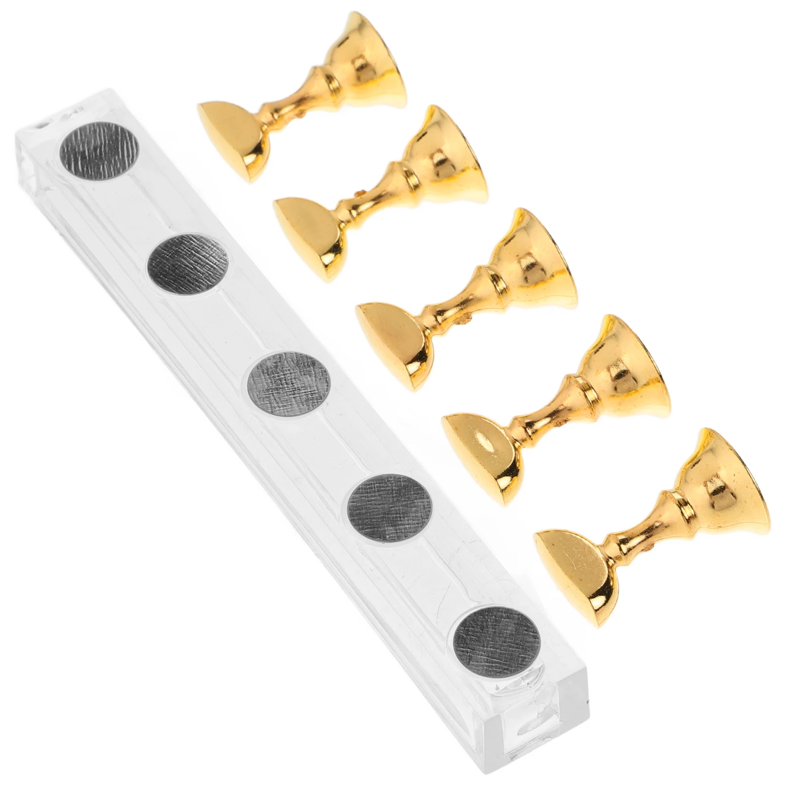 5Pcs Golden Nail Practice Stand Durable Plastic Nail Holder for Painting Display Fake Nails Salon Supplies 
5Pcs Golden Nail Practice Stand Durable Plastic Nail Holder for Painting Display Fake Nails Salon Supplies