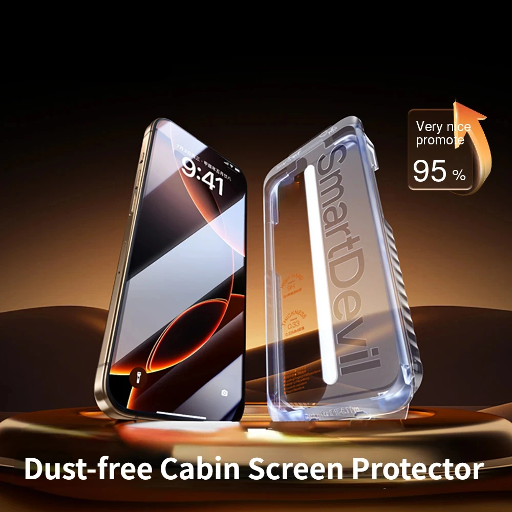 Защитная пленка для экрана салона SmartDevil без пыли для iPhone 16 Pro Max 16 15 HD, пленка из закаленного стекла с простым инструментом для установки
Защитная пленка для экрана салона SmartDevil без пыли для iPhone 16 Pro Max 16 15 HD, пленка из закаленного стекла с простым инструментом для установки