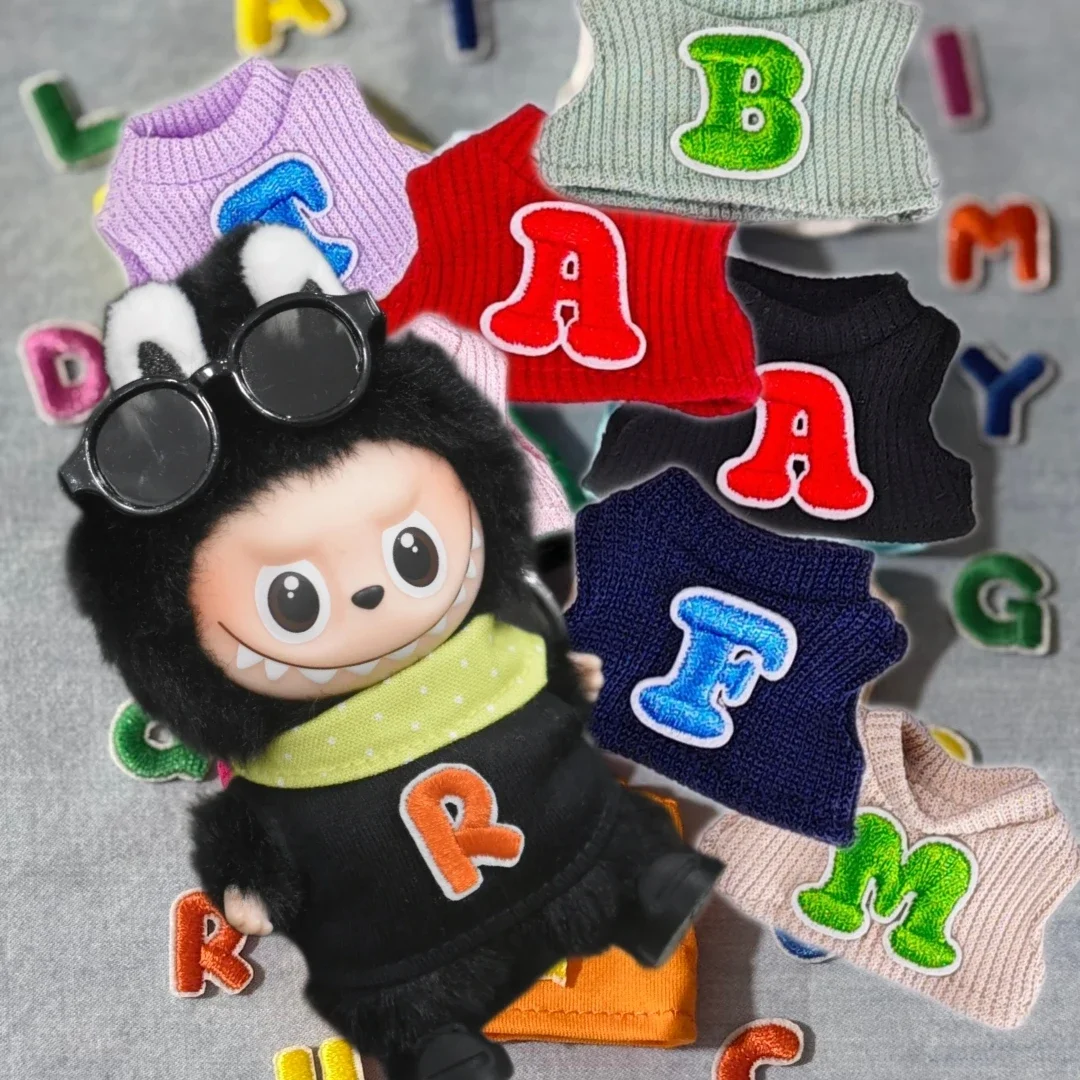 For Mini Labubu solid color Sports Letter vest For Labubu 4.0 The Monsters Pin for Love Series Letter T-shirt outfit Accessories
For Mini Labubu solid color Sports Letter vest For Labubu 4.0 The Monsters Pin for Love Series Letter T-shirt outfit Accessories