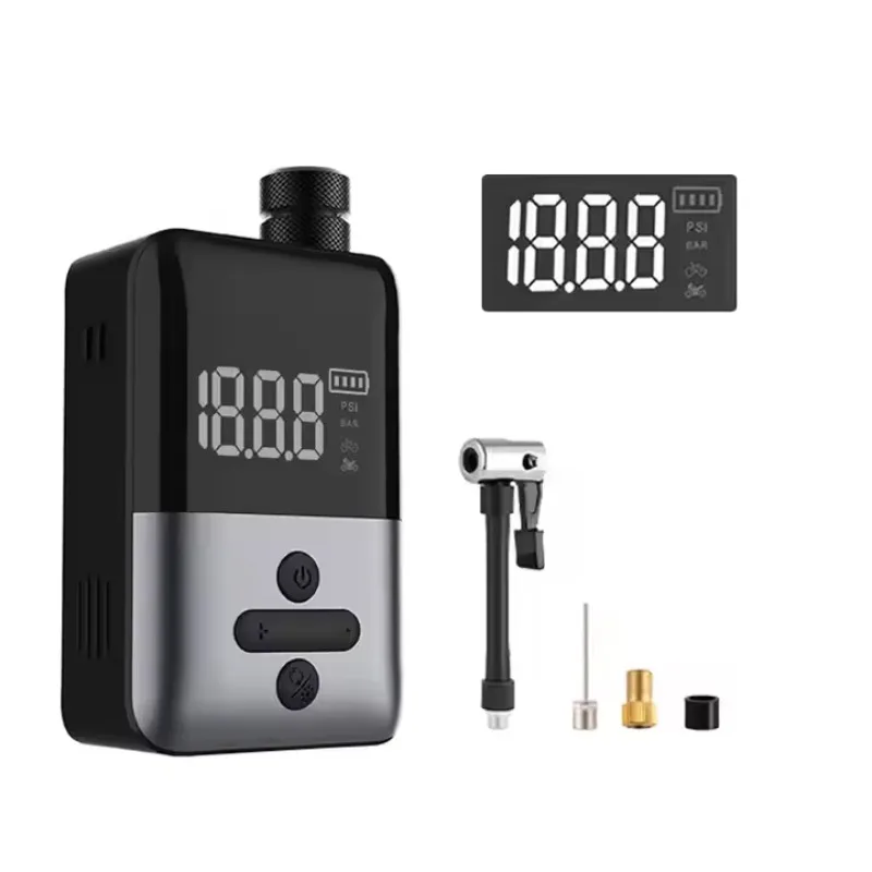 Mini Rechargeable Smart Automatic Bicycle Tire Inflator Electric Bike Tyre Pump With Wireless Air Pump Plastic Material
Mini Rechargeable Smart Automatic Bicycle Tire Inflator Electric Bike Tyre Pump With Wireless Air Pump Plastic Material