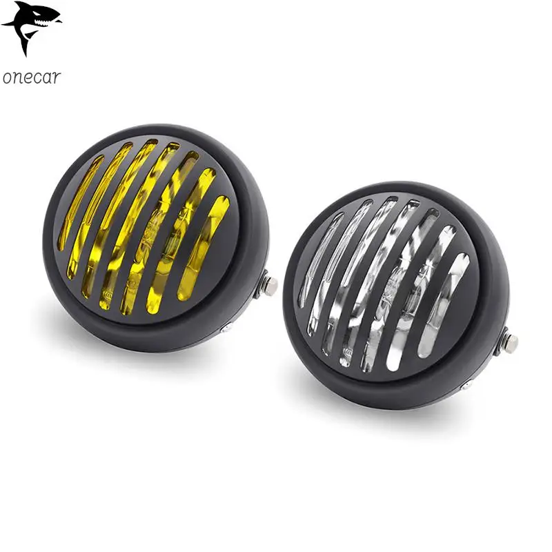 1PC Black Metal Retro Headlight Round Motorcycle Grill Headlight Motorbike Retro Headlights Motor Moto Scooter Halogen Headlight
1PC Black Metal Retro Headlight Round Motorcycle Grill Headlight Motorbike Retro Headlights Motor Moto Scooter Halogen Headlight