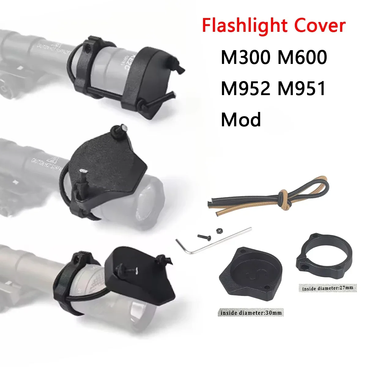 Flashlight Protective Cover Weapon Light Front Lens Cap M300 M600 M952 M951 Mod Scout Light Protector Hunting Accessoires
Flashlight Protective Cover Weapon Light Front Lens Cap M300 M600 M952 M951 Mod Scout Light Protector Hunting Accessoires
