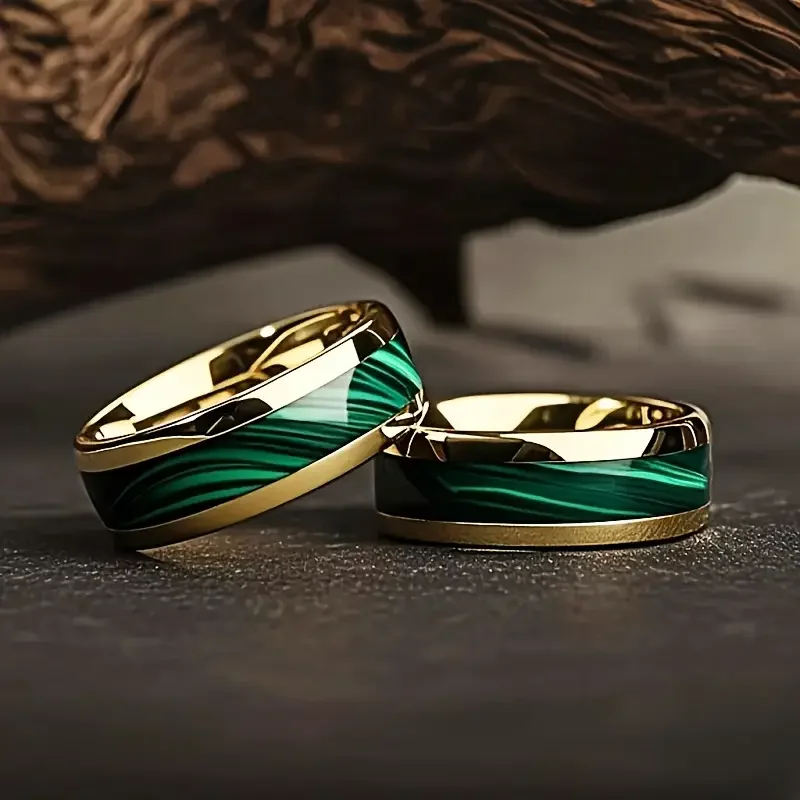 Turquoise Pattern Valentine's Day Jewelry Daily Elegance Men's Fashion Titanium Wedding Ring, 8mm Stainless Steel Style Ring
Turquoise Pattern Valentine's Day Jewelry Daily Elegance Men's Fashion Titanium Wedding Ring, 8mm Stainless Steel Style Ring
