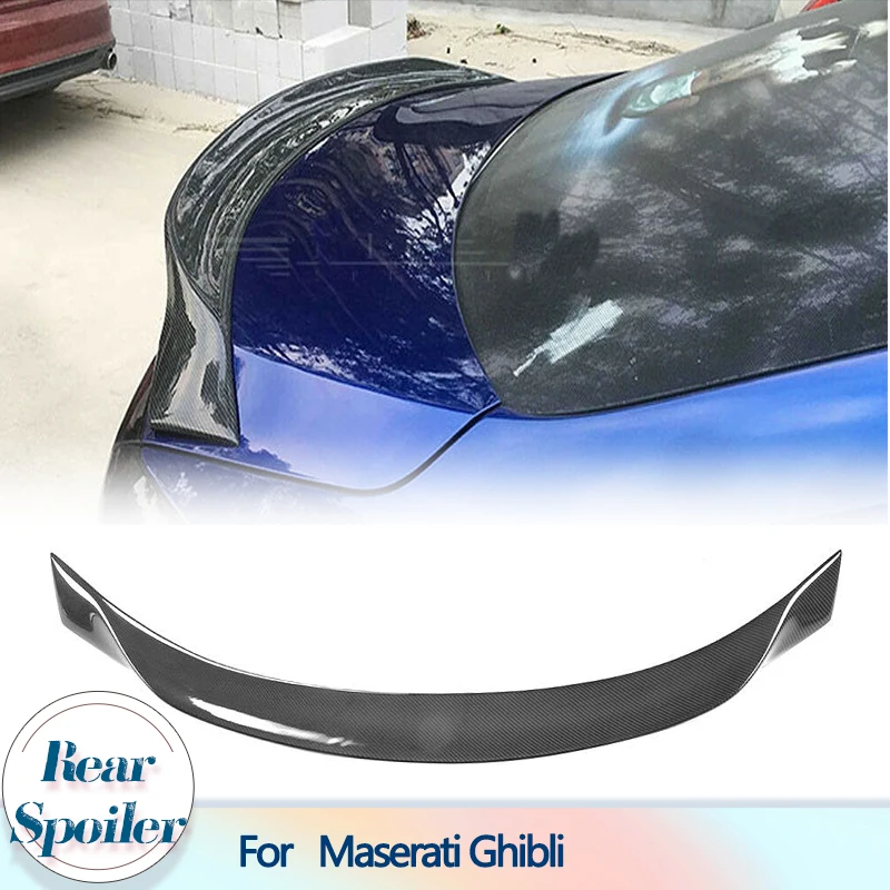 Carbon Fiber Car Rear Trunk Spoiler Wings for Maserati Ghibli Sedan 2014-2016 Racing Rear Spoiler Tail Boot Lid Wing Lip
Carbon Fiber Car Rear Trunk Spoiler Wings for Maserati Ghibli Sedan 2014-2016 Racing Rear Spoiler Tail Boot Lid Wing Lip
