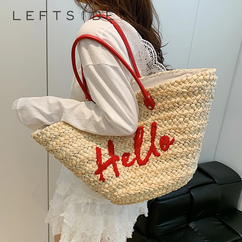LEFTSIDE Woven Straw Tote Bags for Women 2025 Ladies Eco-friendly Shoulder Bag Females Beach Raffia Letter Bags Summer Handbags
LEFTSIDE Woven Straw Tote Bags for Women 2025 Ladies Eco-friendly Shoulder Bag Females Beach Raffia Letter Bags Summer Handbags