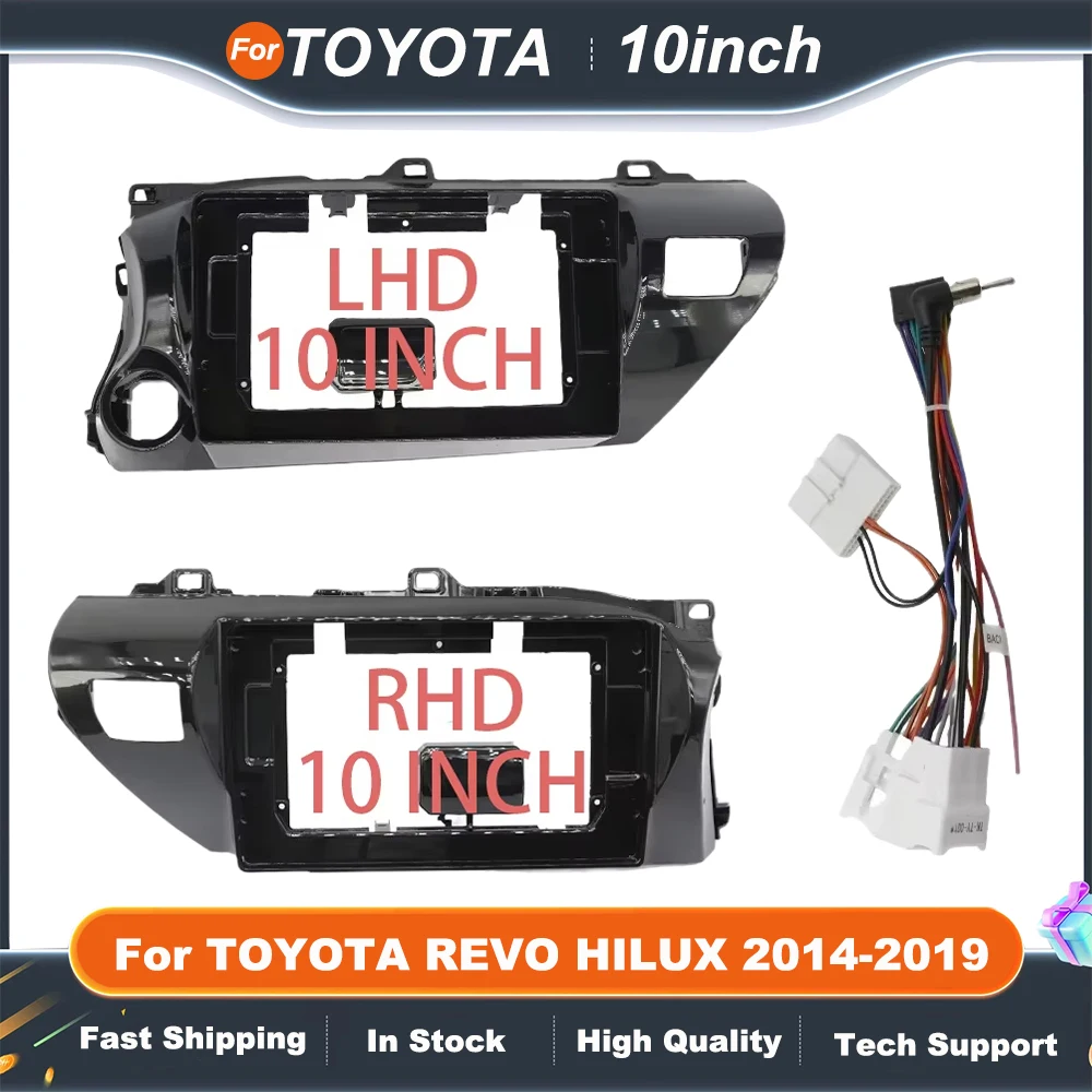 10.1 Inch Frame For TOYOTA REVO HILUX 2014-19 Car Radio Fascia DVD Dash Refitting Trim Kit Installation Mount Plate Stereo Bezel
10.1 Inch Frame For TOYOTA REVO HILUX 2014-19 Car Radio Fascia DVD Dash Refitting Trim Kit Installation Mount Plate Stereo Bezel