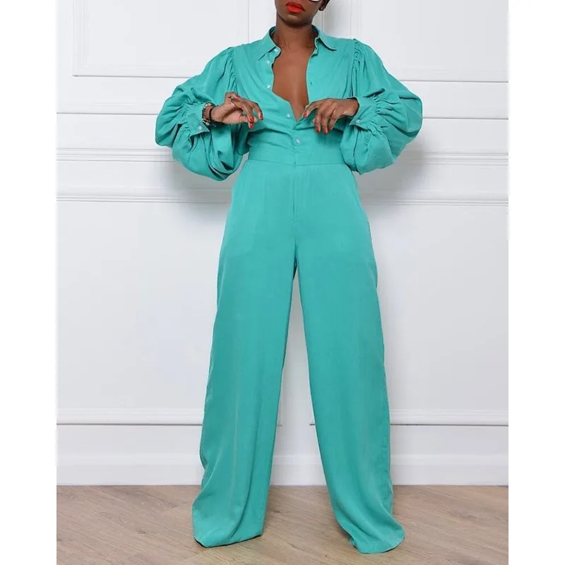 Customized Jumpsuit Women 2025 Autumn Commuting Fashion Turn-Down Collar Long Sleeve Pocket Design Casual Jumpsuits New Female O
Customized Jumpsuit Women 2025 Autumn Commuting Fashion Turn-Down Collar Long Sleeve Pocket Design Casual Jumpsuits New Female O