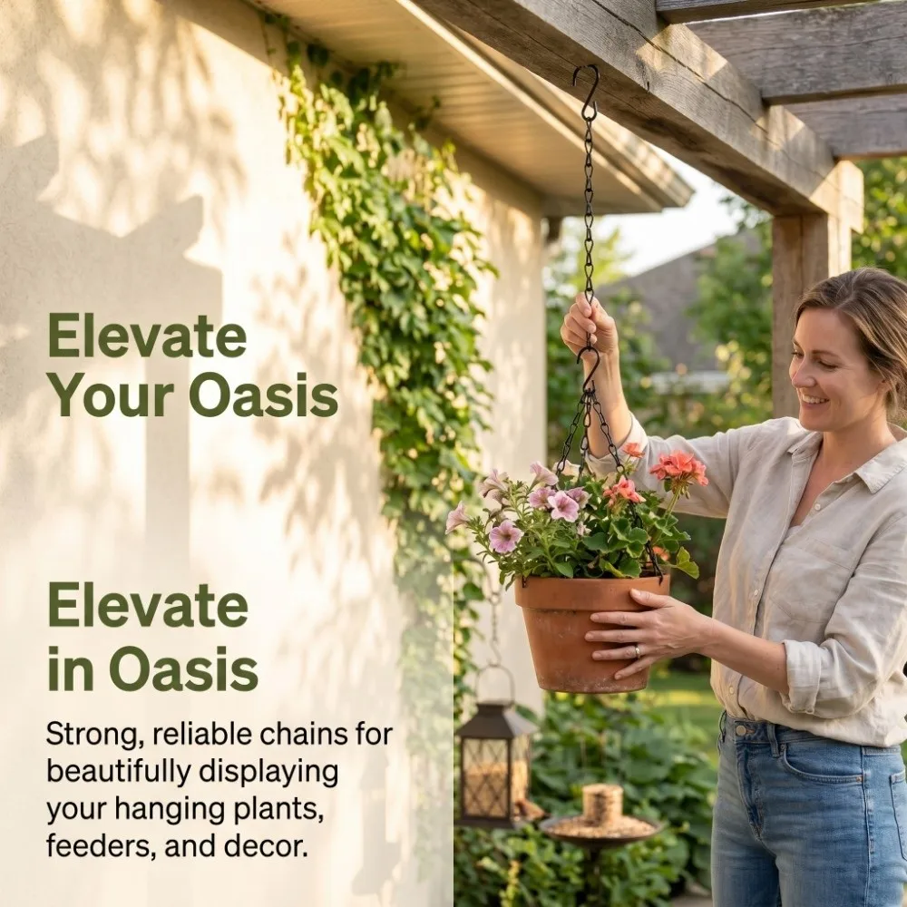 10Pcs Twisted Double Hook Hanging Baskets Chains 25cm Durable Flower Pot Hanger Chain with S-Hooks Iron Plant Hanging Chains
10Pcs Twisted Double Hook Hanging Baskets Chains 25cm Durable Flower Pot Hanger Chain with S-Hooks Iron Plant Hanging Chains